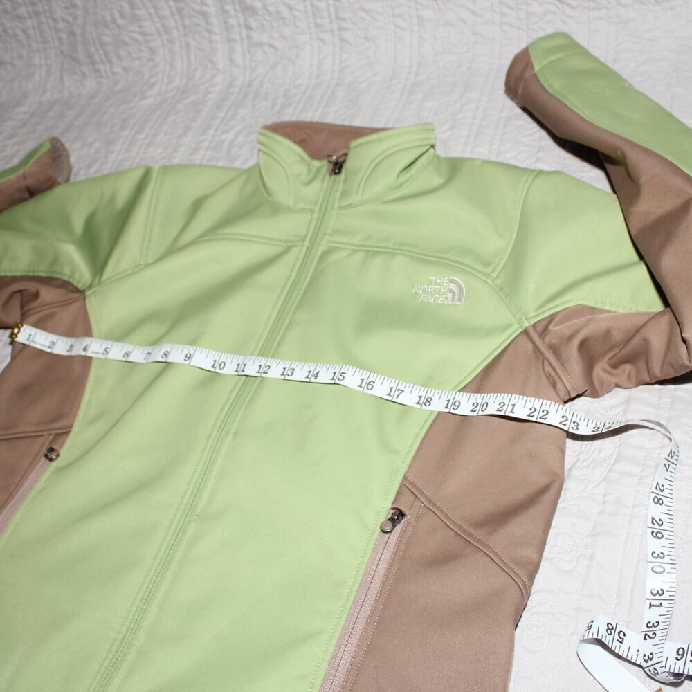 The North Face Womens Softshell Jacket AA5S Green Brown Size XL - Picture 8 of 11